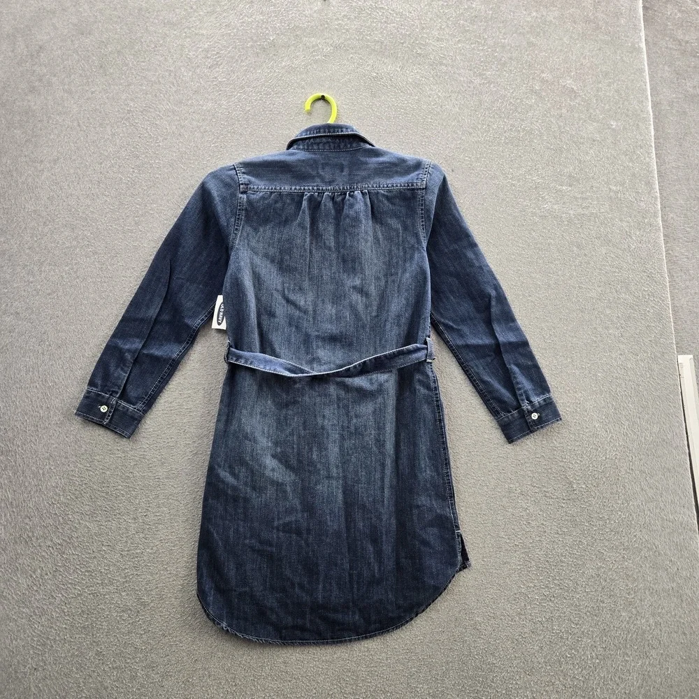 Old Navy Girls Dress L (10-12) Blue Denim Shirt Dress‎ Long Sleeve